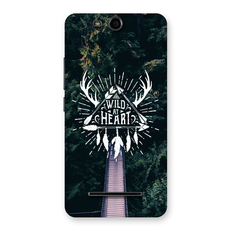 Wild Heart Back Case for Micromax Canvas Juice 3 Q392