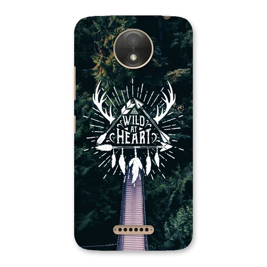 Wild Heart Back Case for Moto C Plus