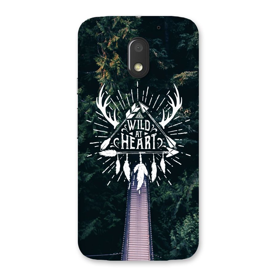 Wild Heart Back Case for Moto E3 Power