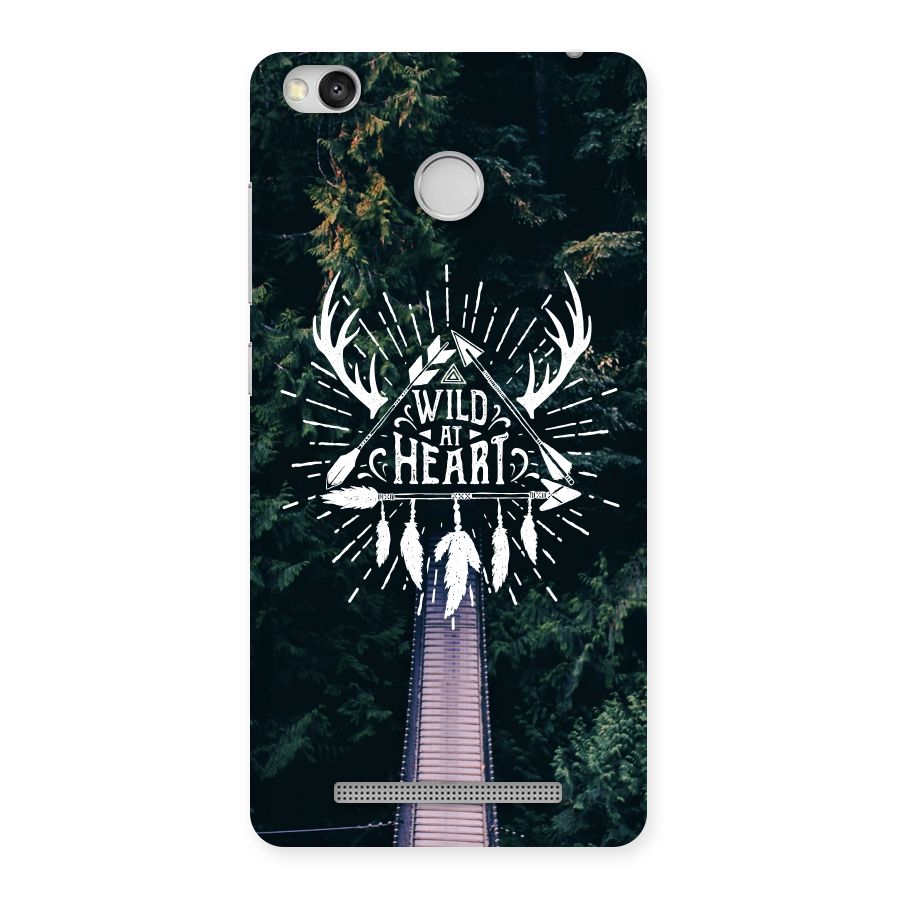 Wild Heart Back Case for Redmi 3S Prime