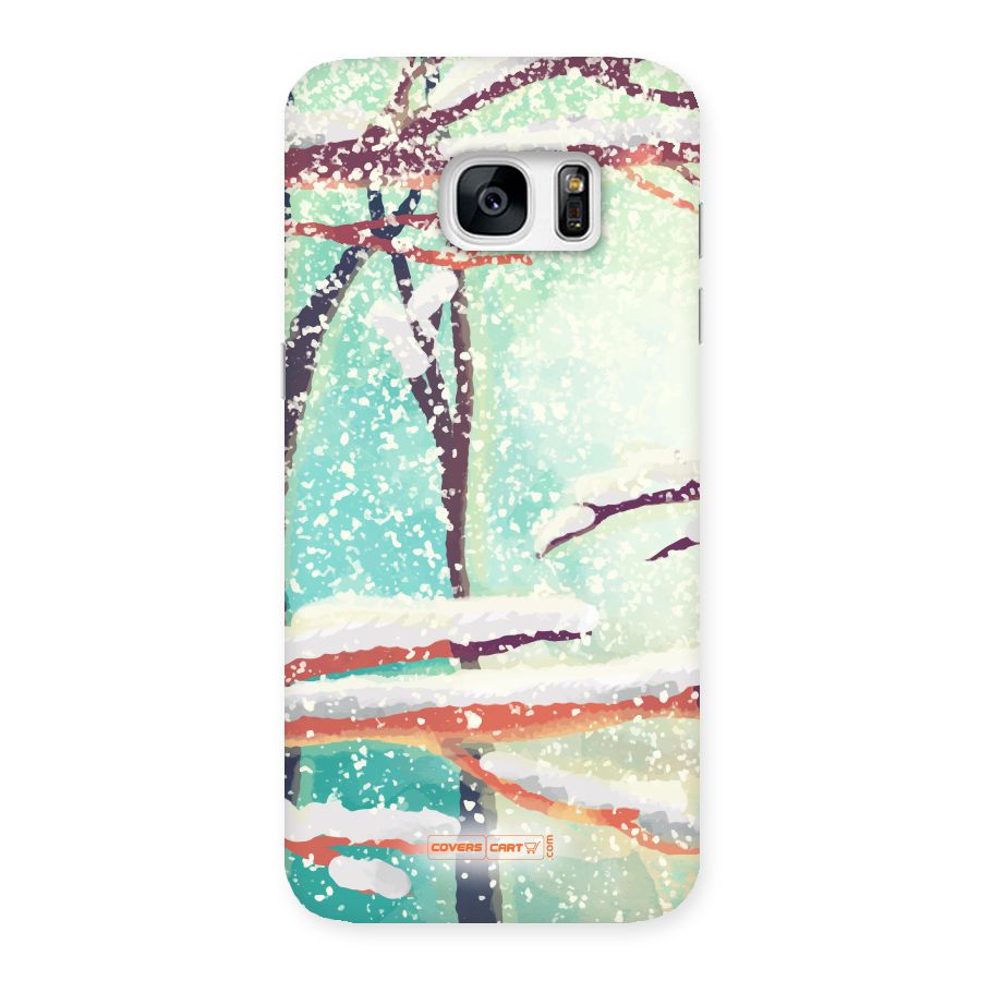 Winter Season Back Case for Galaxy S7 Edge