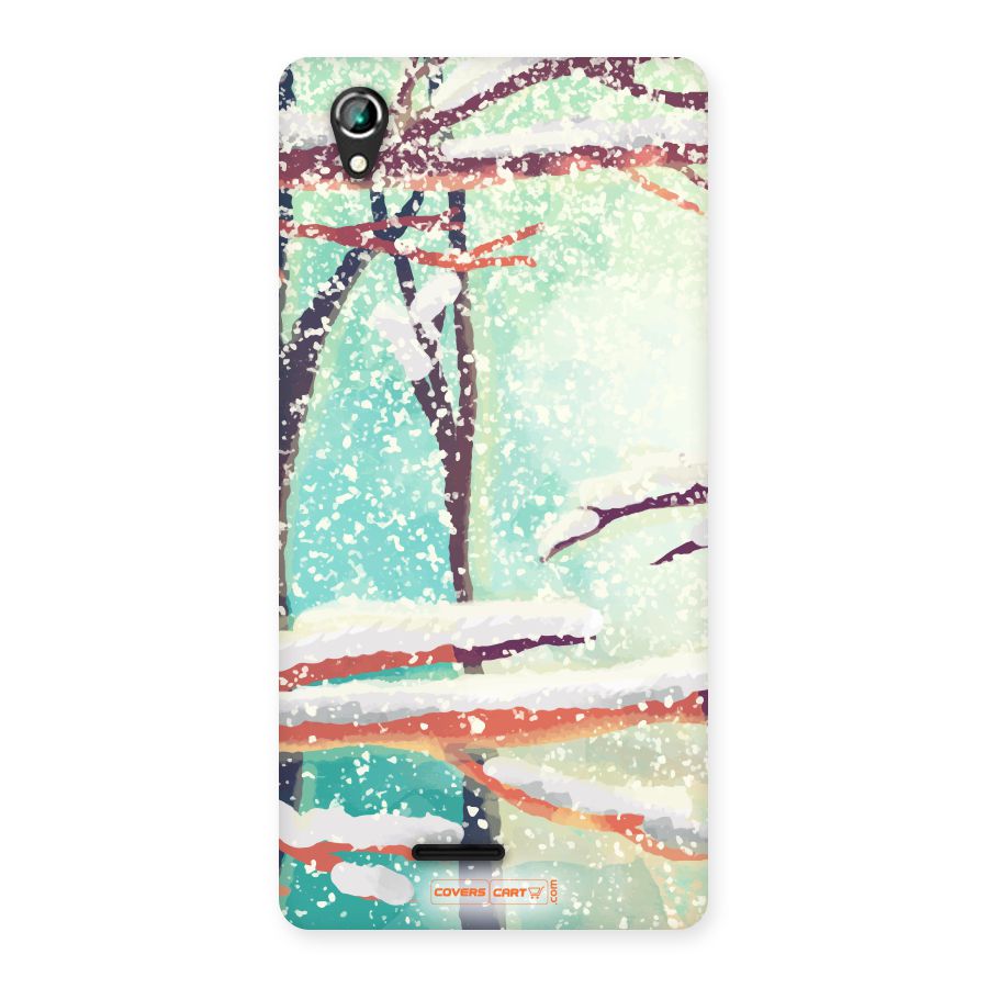 Winter Season Back Case for Lava Iris 800