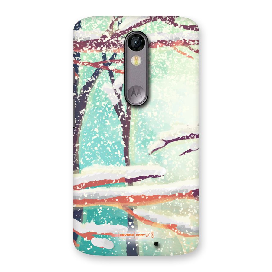 Winter Season Back Case for Moto X Force