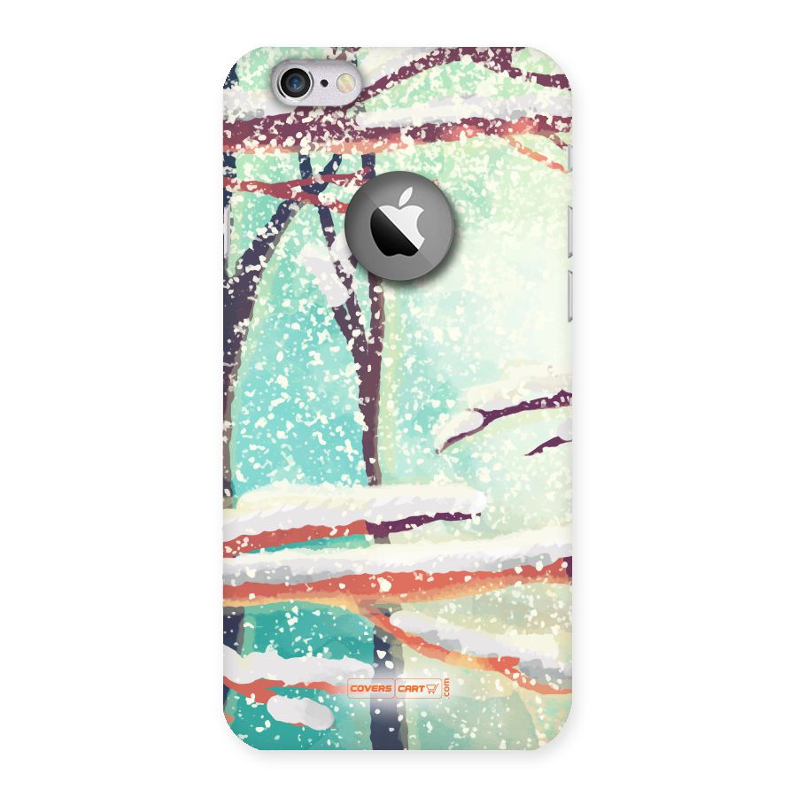 Winter Season Back Case for iPhone 6 Logo Cut