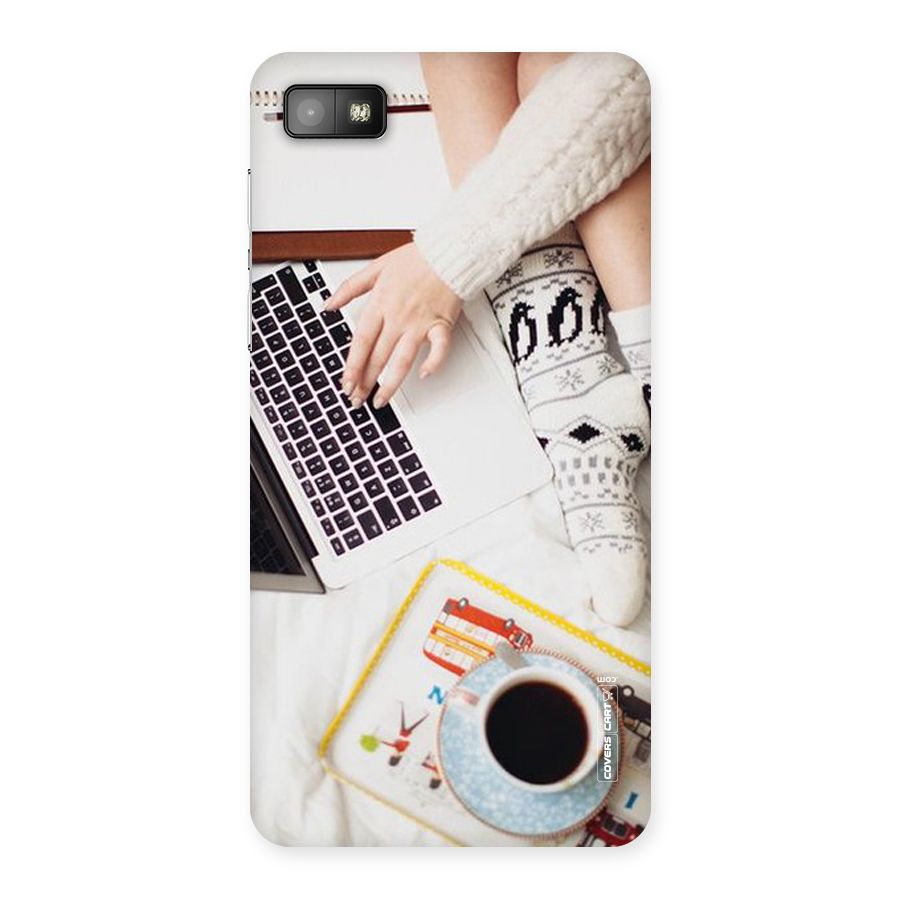 Winter Relaxation Back Case for Blackberry Z10