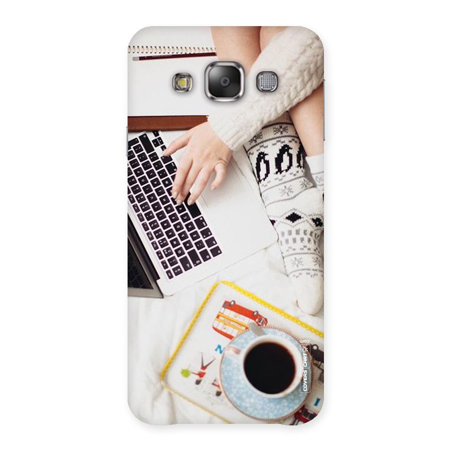 Winter Relaxation Back Case for Galaxy E7