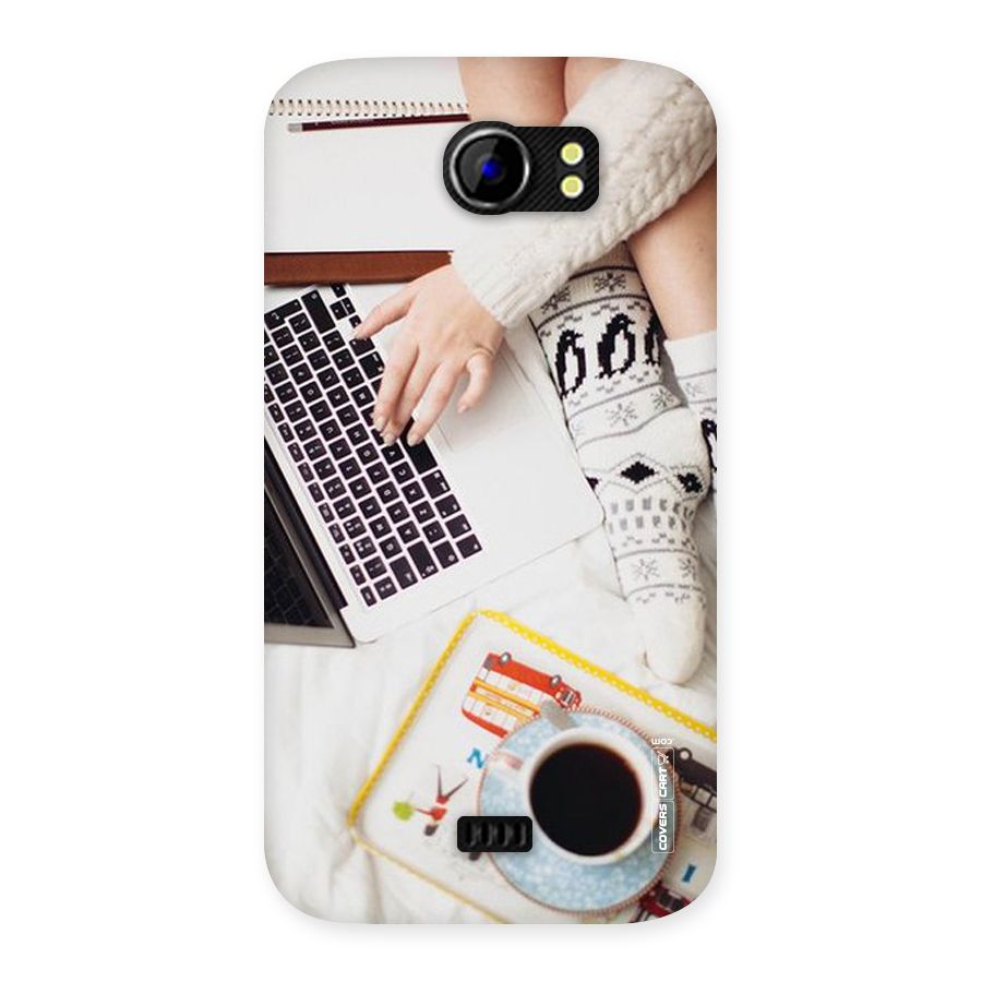 Winter Relaxation Back Case for Micromax Canvas 2 A110