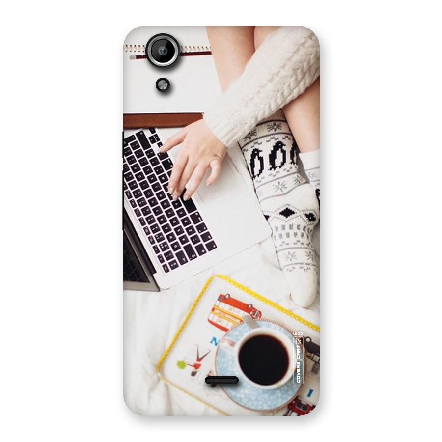 Winter Relaxation Back Case for Micromax Canvas Selfie Lens Q345