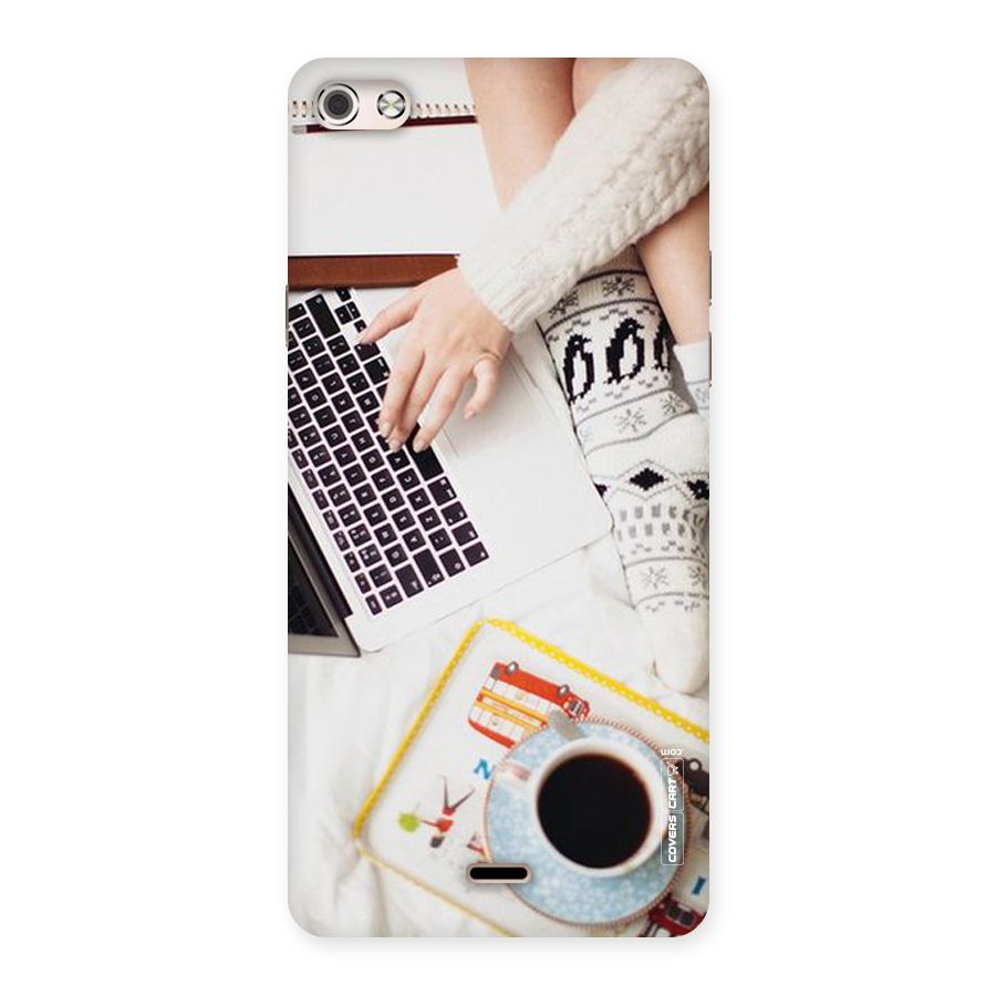 Winter Relaxation Back Case for Micromax Canvas Silver 5