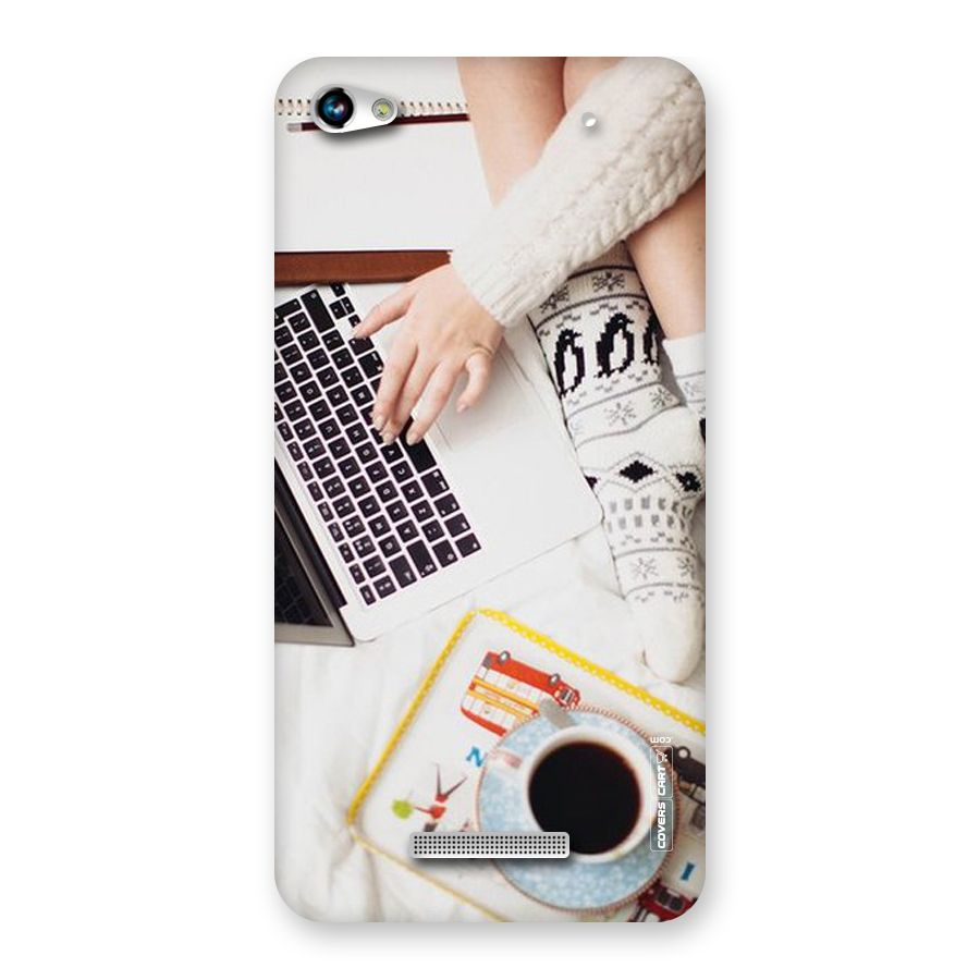 Winter Relaxation Back Case for Micromax Hue 2