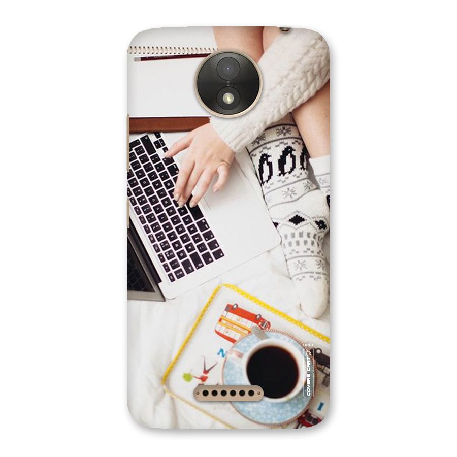 Winter Relaxation Back Case for Moto C Plus