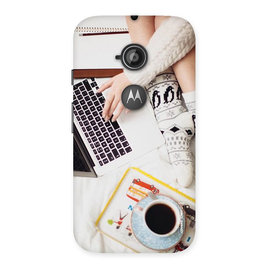 Winter Relaxation Back Case for Moto E 2nd Gen