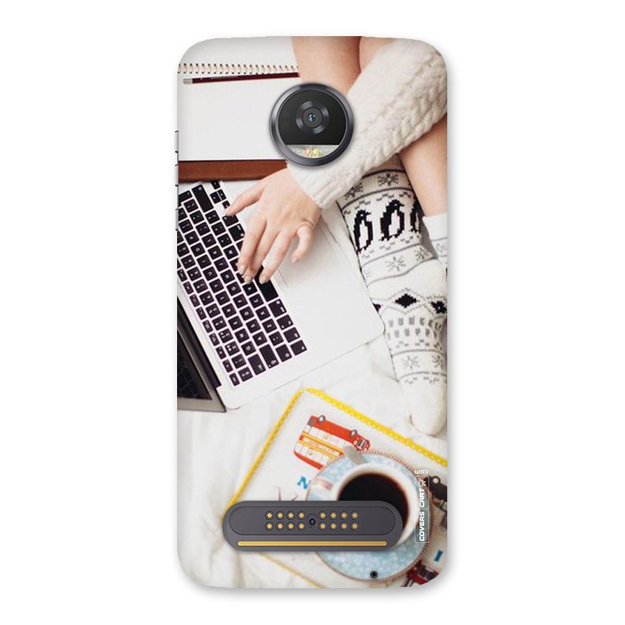 Winter Relaxation Back Case for Moto Z2 Play