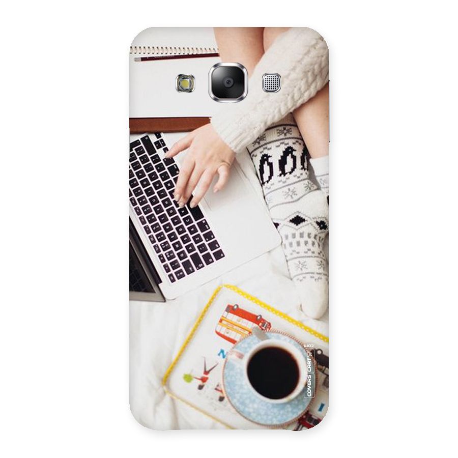 Winter Relaxation Back Case for Samsung Galaxy E5