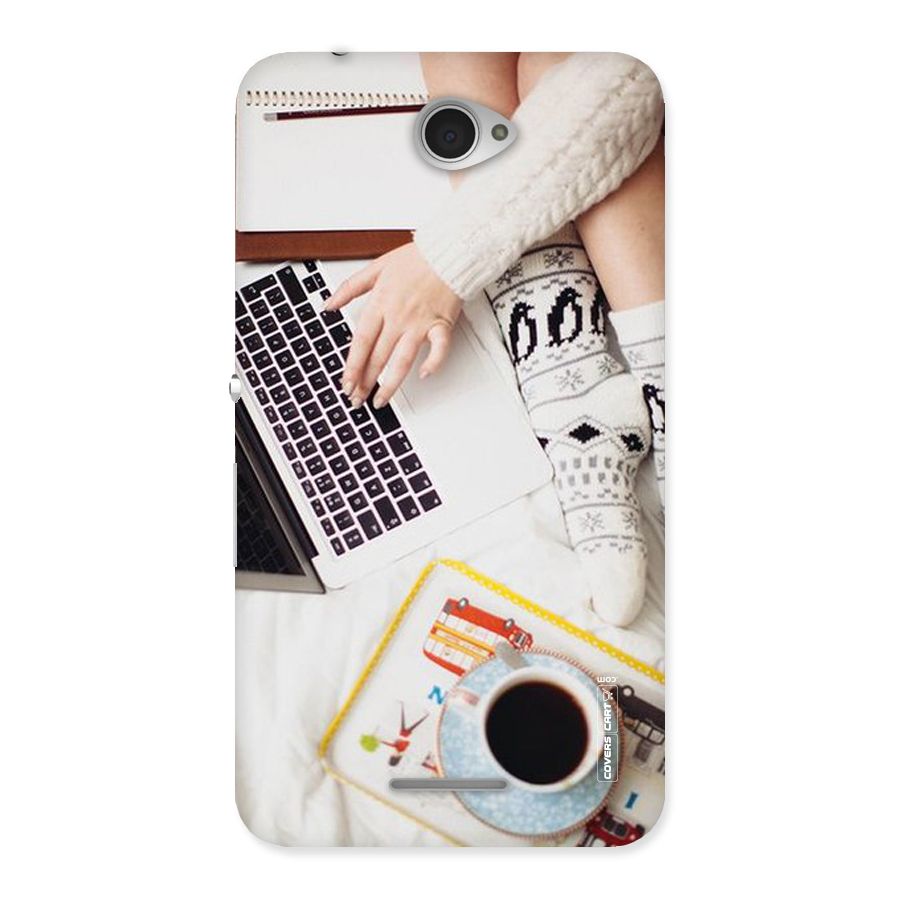 Winter Relaxation Back Case for Sony Xperia E4