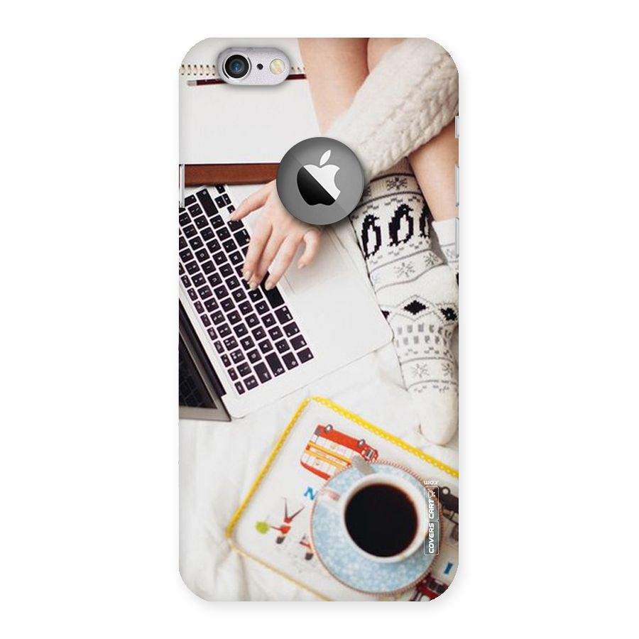 Winter Relaxation Back Case for iPhone 6 Logo Cut