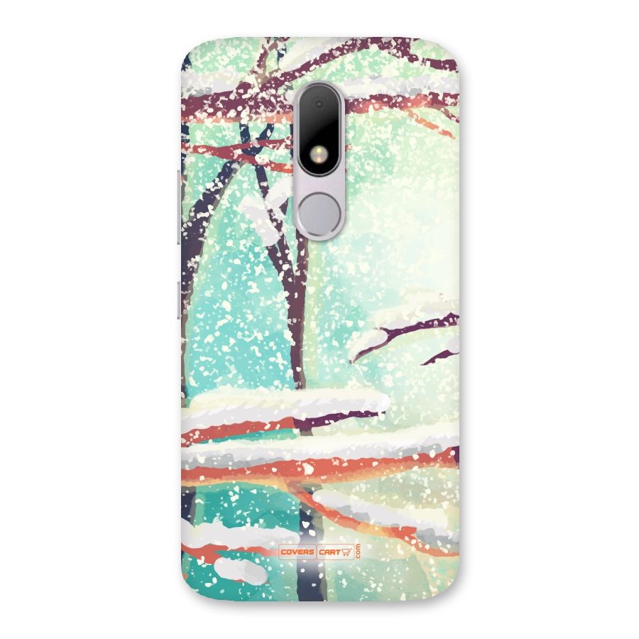 Winter Season Back Case for Moto M
