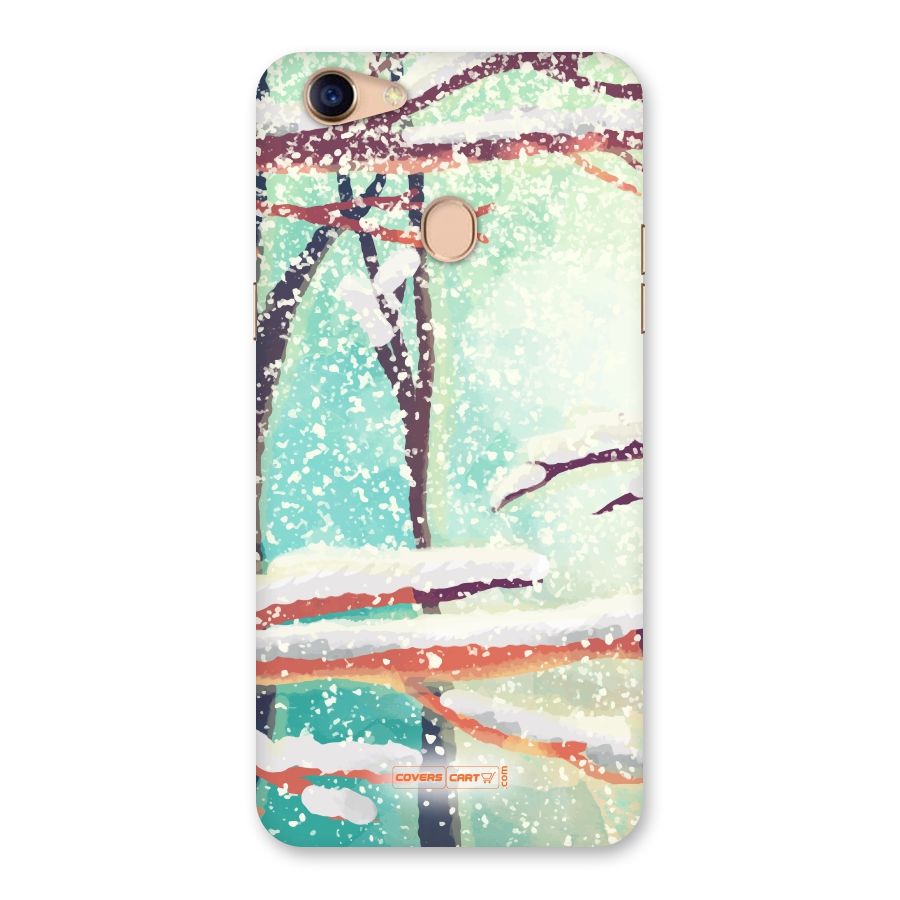 Winter Season Back Case for Oppo F5