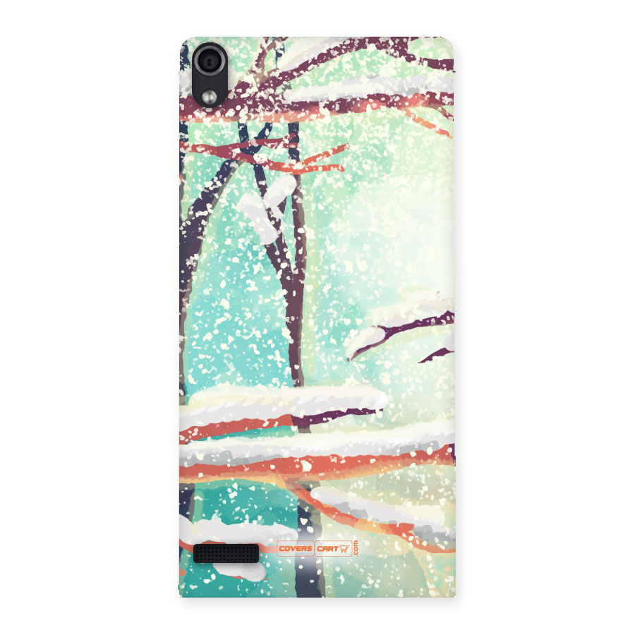 Winter Season Back Case for Ascend P6