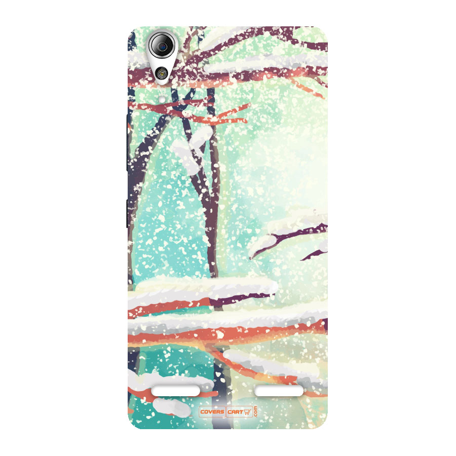 Winter Season Back Case for Lenovo A6000 Plus