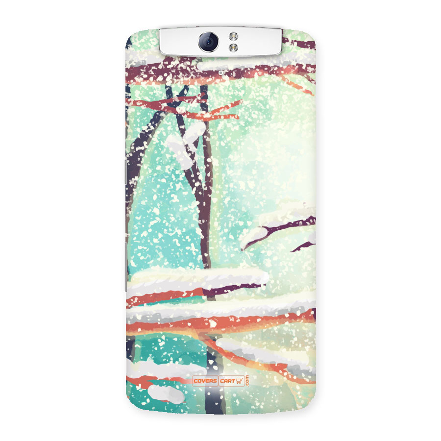 Winter Season Back Case for Oppo N1