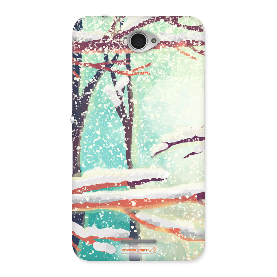 Winter Season Back Case for Sony Xperia E4