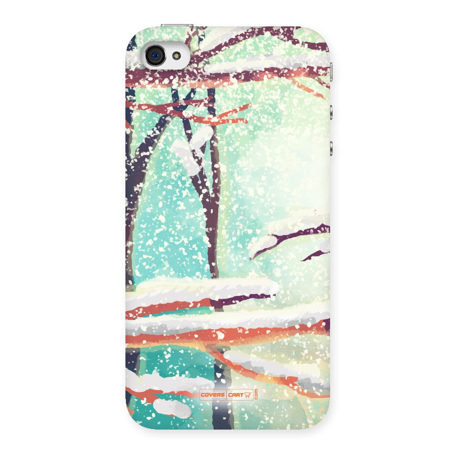 Winter Season Back Case for iPhone 4 4s