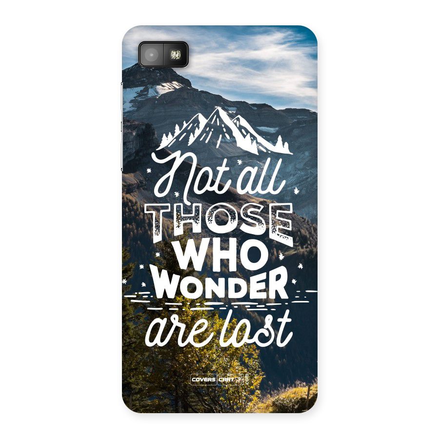 Wonder Lost Back Case for Blackberry Z10
