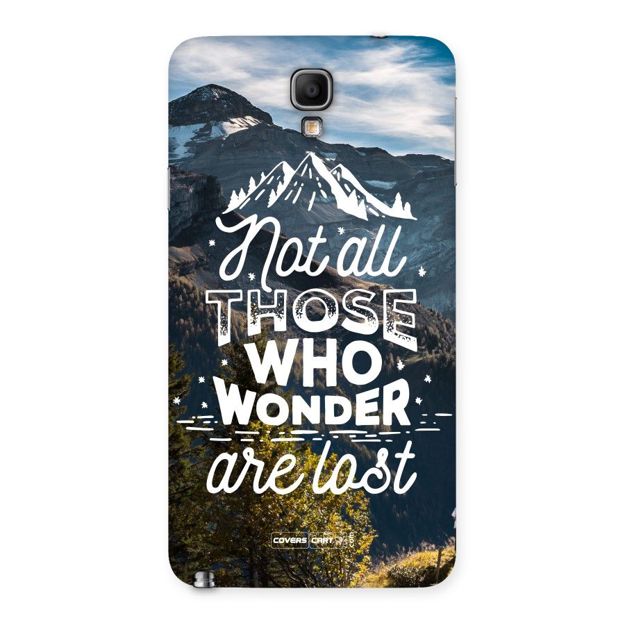 Wonder Lost Back Case for Galaxy Note 3 Neo