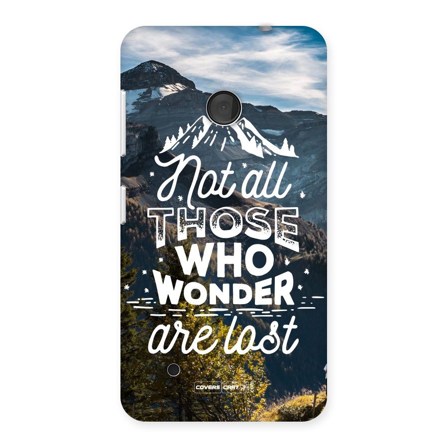 Wonder Lost Back Case for Lumia 530