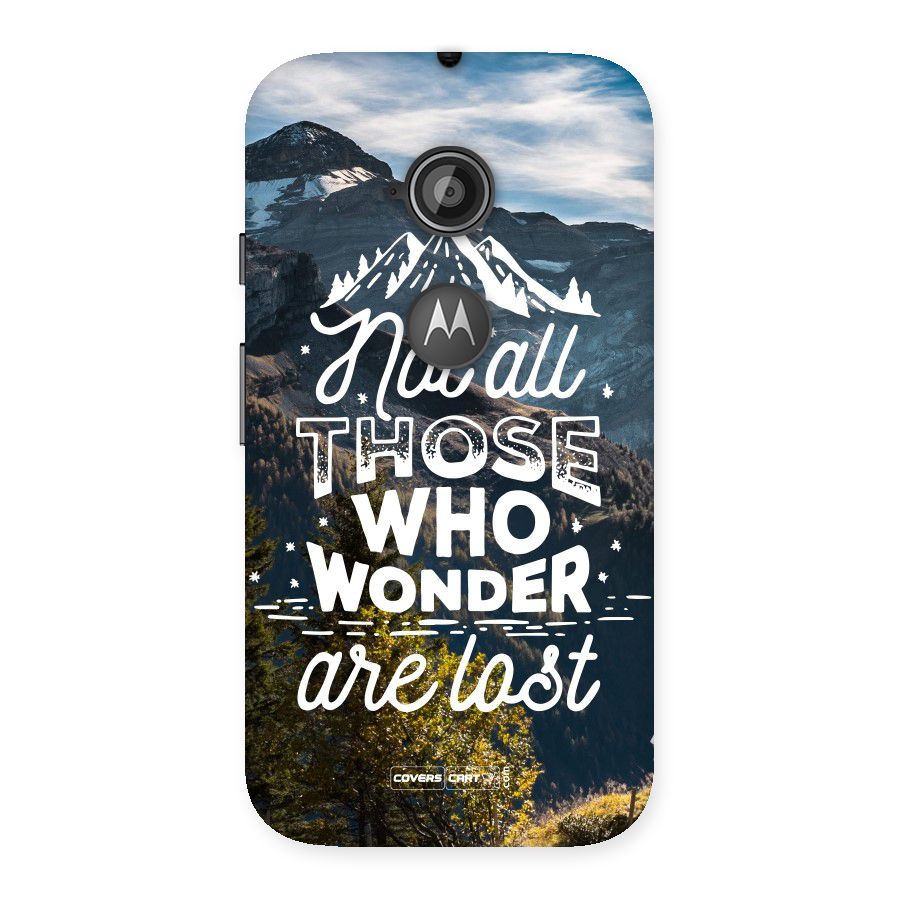 Wonder Lost Back Case for Moto E 2nd Gen