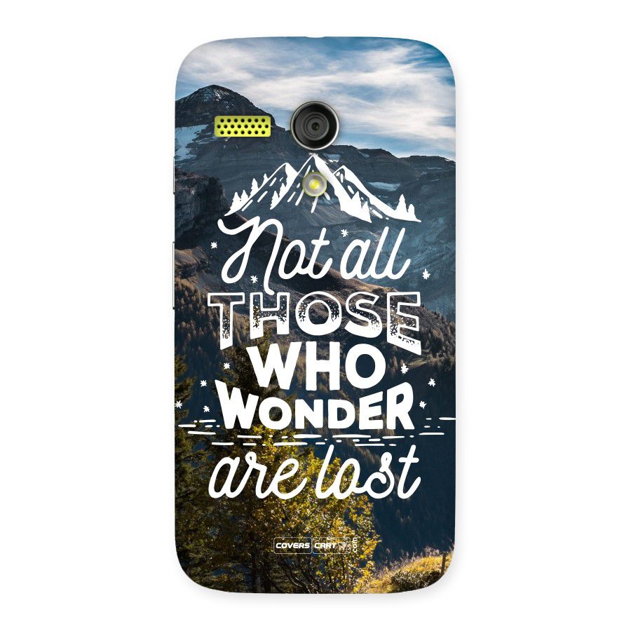 Wonder Lost Back Case for Moto G