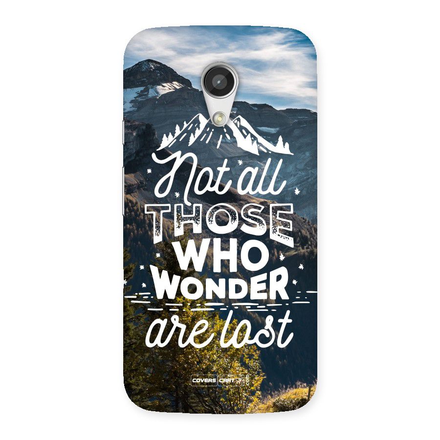 Wonder Lost Back Case for Moto G 2nd Gen