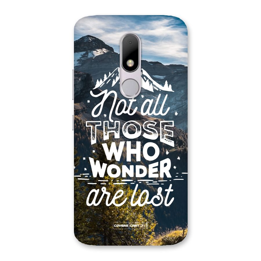 Wonder Lost Back Case for Moto M