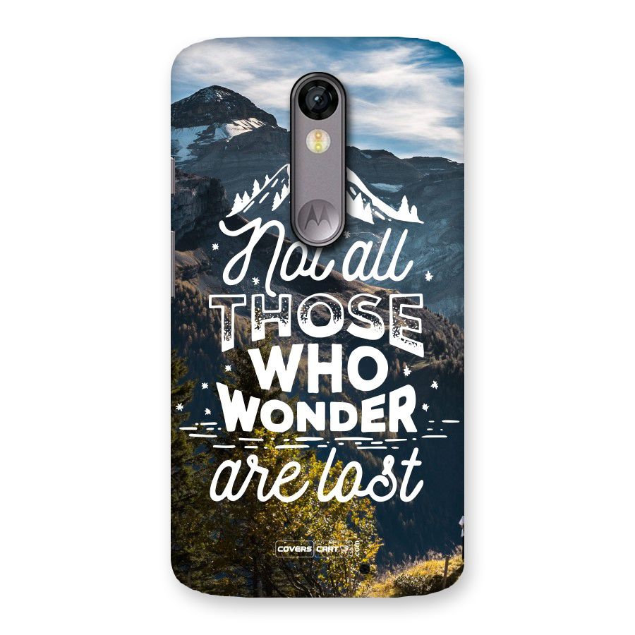 Wonder Lost Back Case for Moto X Force