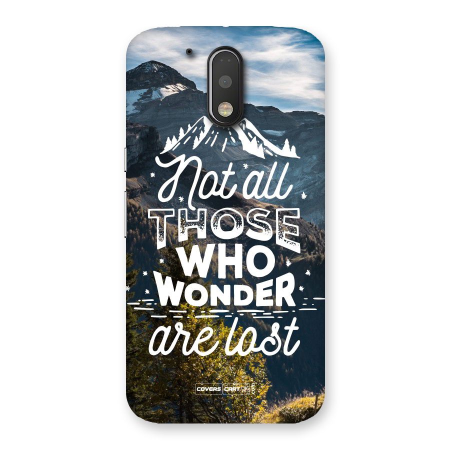 Wonder Lost Back Case for Motorola Moto G4