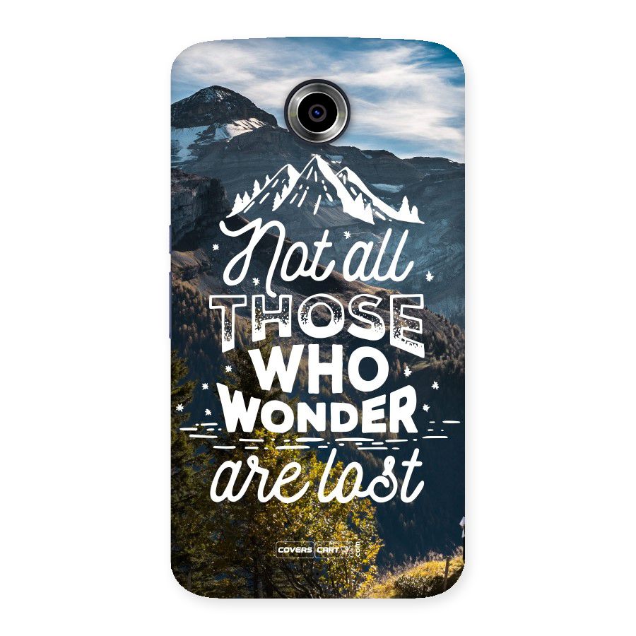 Wonder Lost Back Case for Nexsus 6