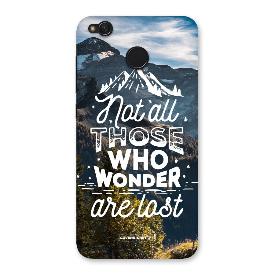 Wonder Lost Back Case for Redmi 4