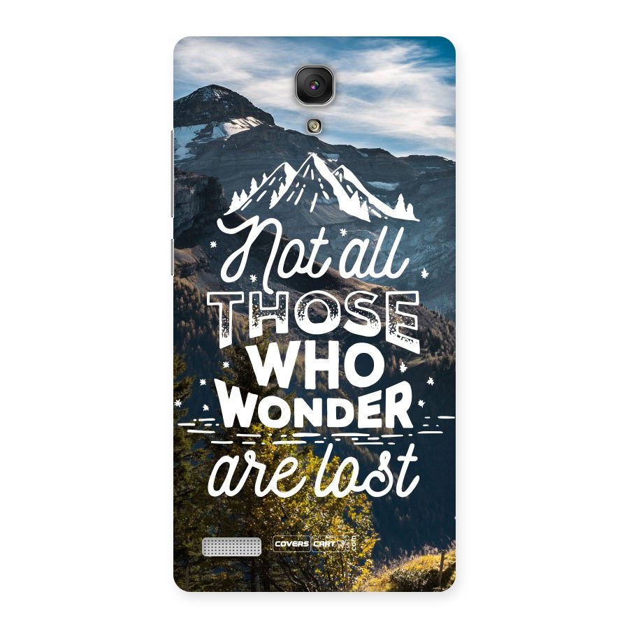 Wonder Lost Back Case for Redmi Note Prime