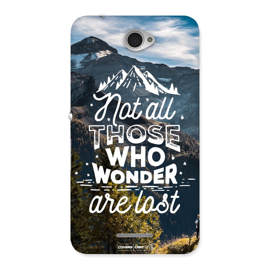 Wonder Lost Back Case for Sony Xperia E4