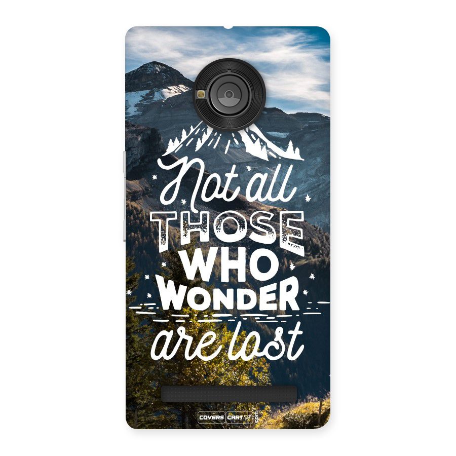 Wonder Lost Back Case for Yu Yunique