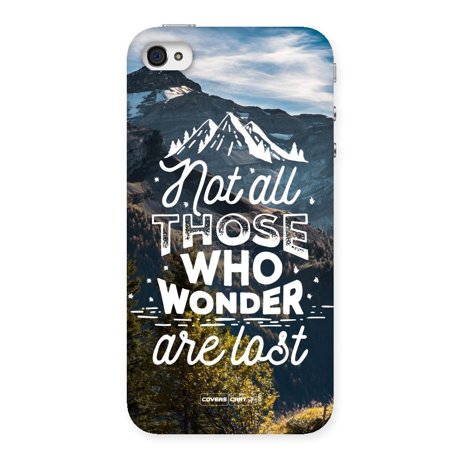 Wonder Lost Back Case for iPhone 4 4s