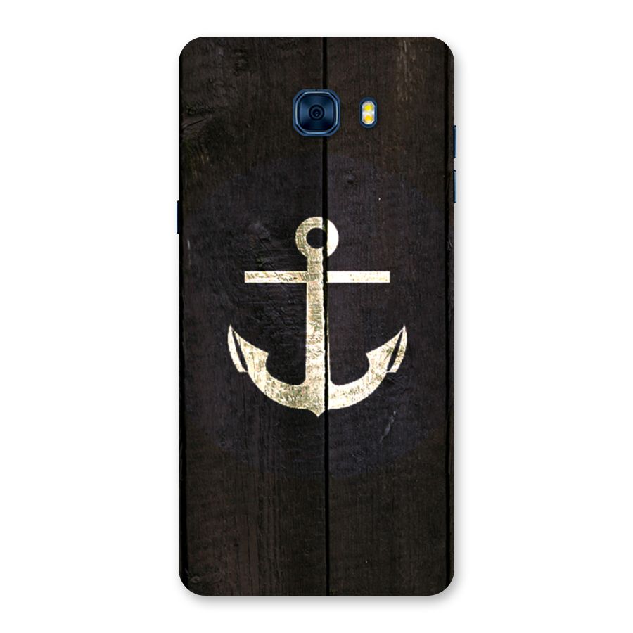 Wood Anchor Back Case for Galaxy C7 Pro