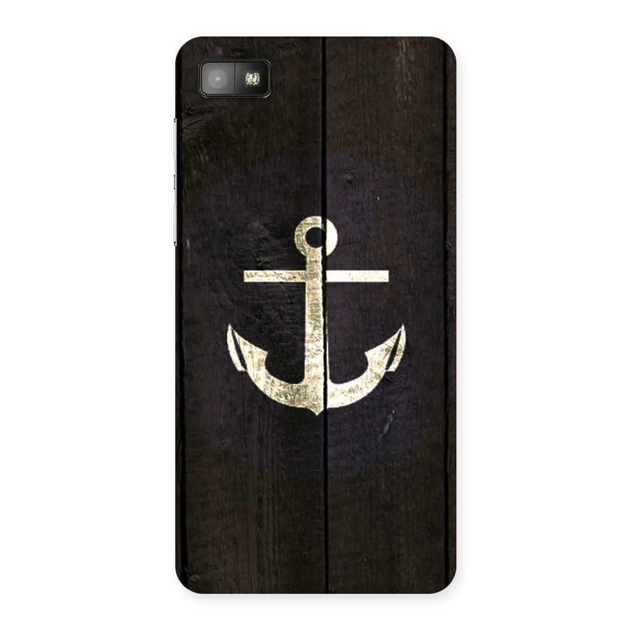 Wood Anchor Back Case for Blackberry Z10
