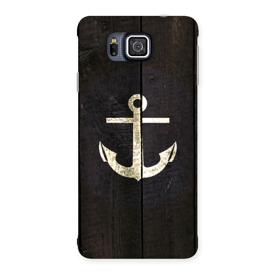 Wood Anchor Back Case for Galaxy Alpha