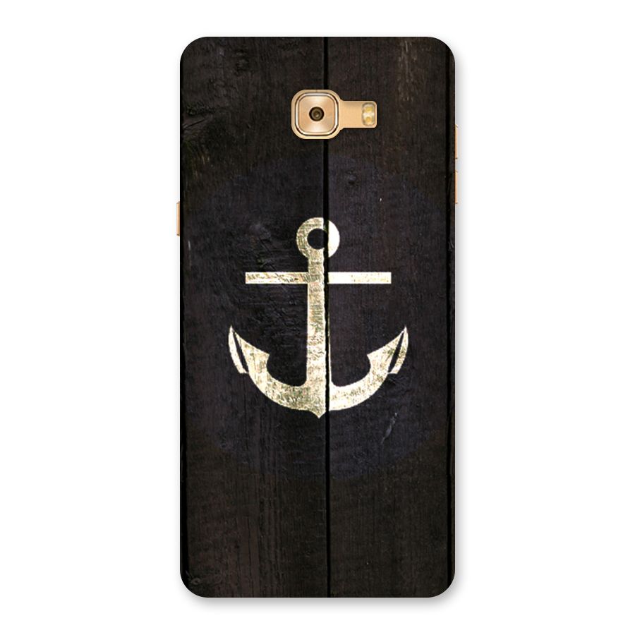 Wood Anchor Back Case for Galaxy C9 Pro