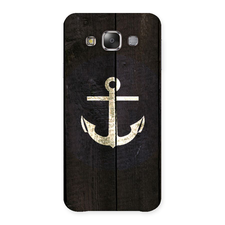 Wood Anchor Back Case for Galaxy E7