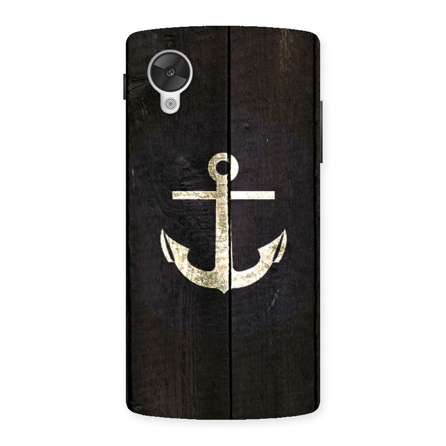 Wood Anchor Back Case for Google Nexsus 5