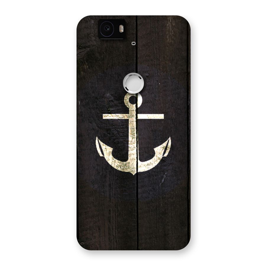 Wood Anchor Back Case for Google Nexus-6P