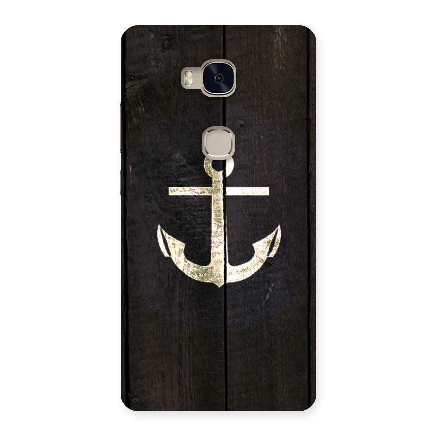 Wood Anchor Back Case for Huawei Honor 5X